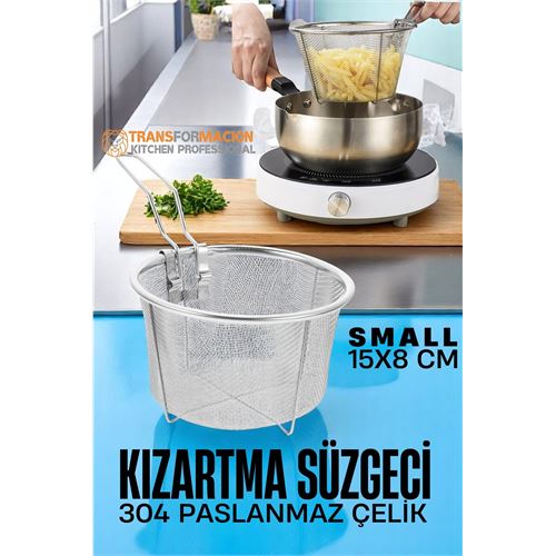 TransForMacion Kızartma Süzgeci Patates Kızartma Filtresi 304 Paslanmaz Çelik 721721