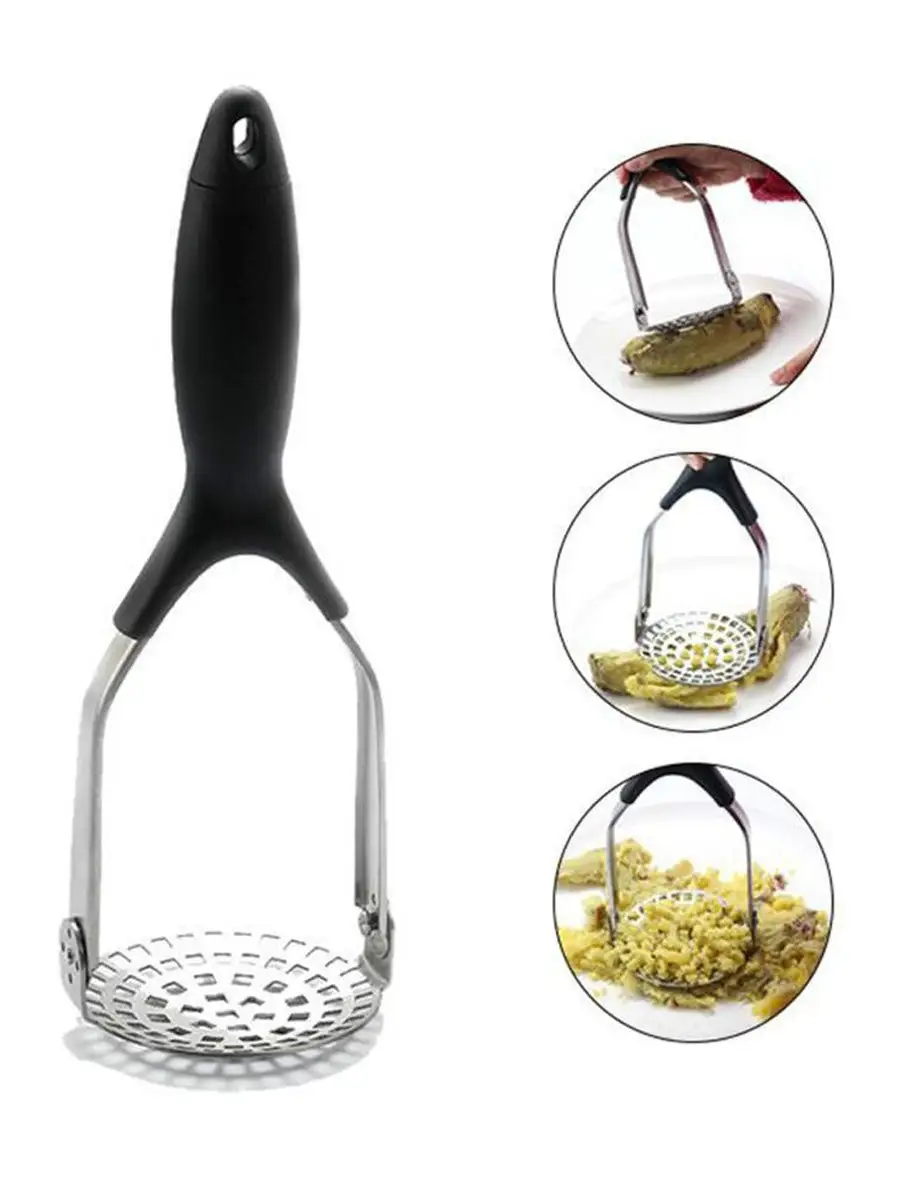 Patates Ezici 304 Paslanmaz Çelik Havuç Muz Avokado Ezici 721732