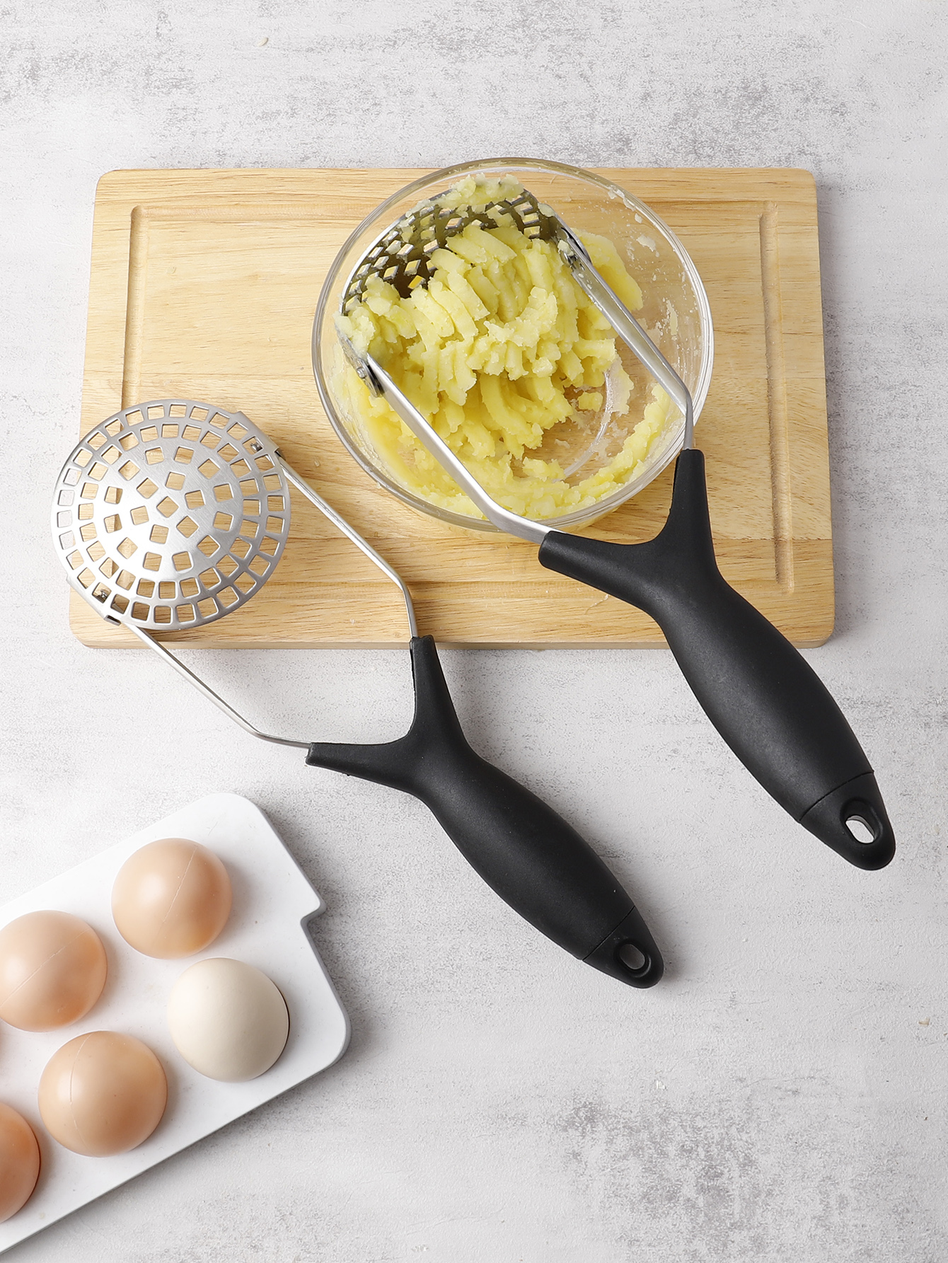 Patates Ezici 304 Paslanmaz Çelik Havuç Muz Avokado Ezici 721732