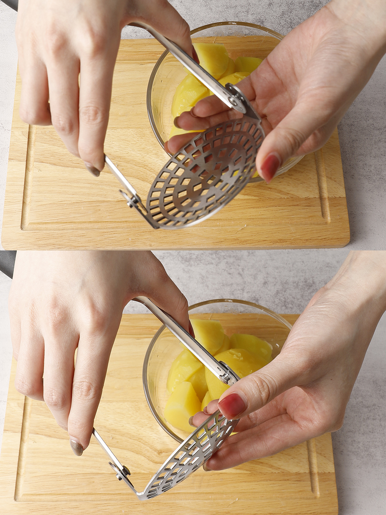 Patates Ezici 304 Paslanmaz Çelik Havuç Muz Avokado Ezici 721732