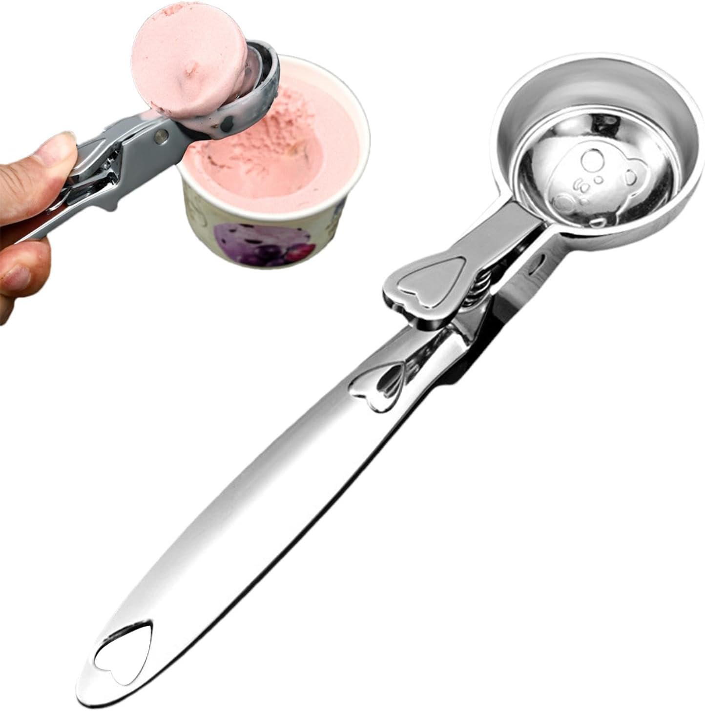 Mandallı Dondurma Kaşığı Dondurma Porsiyon Kaşığı Kurabiye Köfte Helva Porsiyonlama 721735