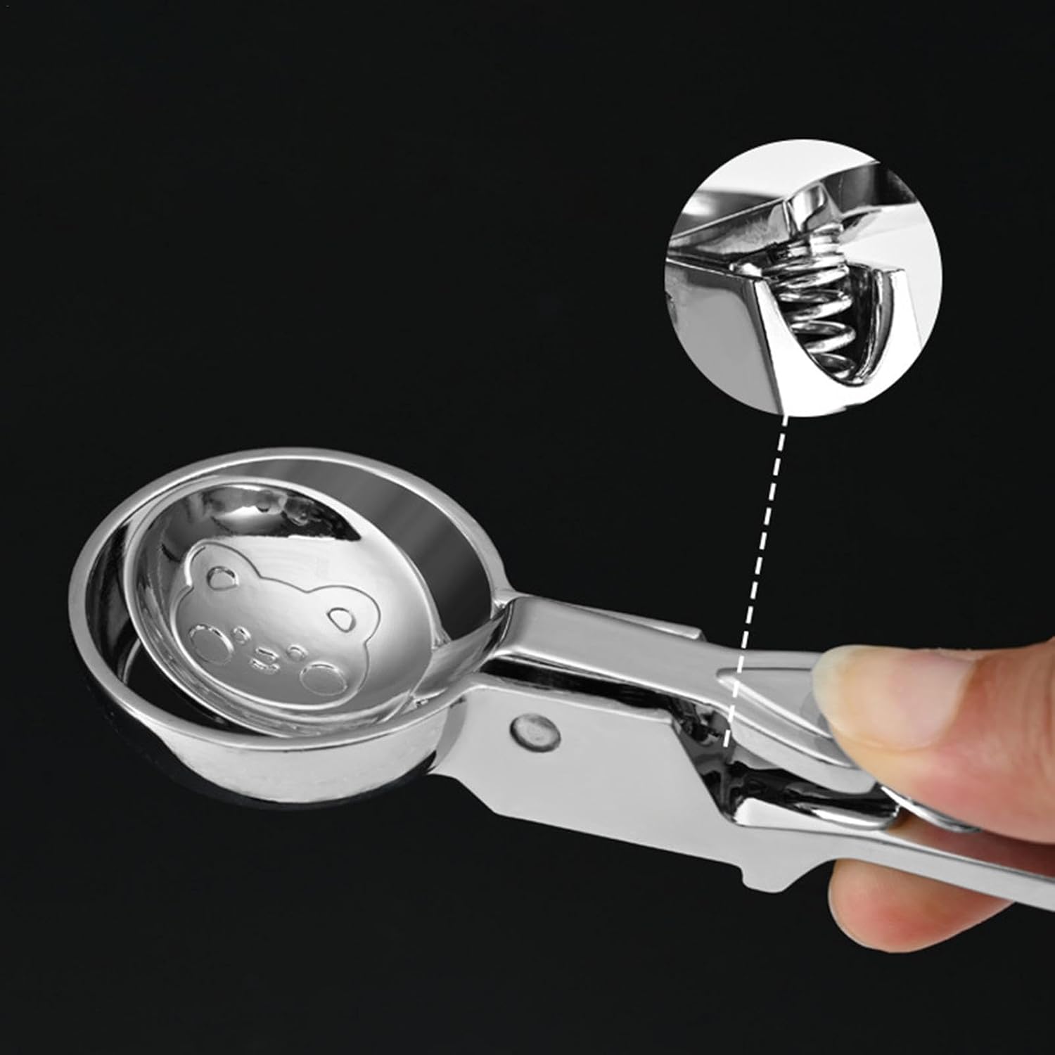 Mandallı Dondurma Kaşığı Dondurma Porsiyon Kaşığı Kurabiye Köfte Helva Porsiyonlama 721735