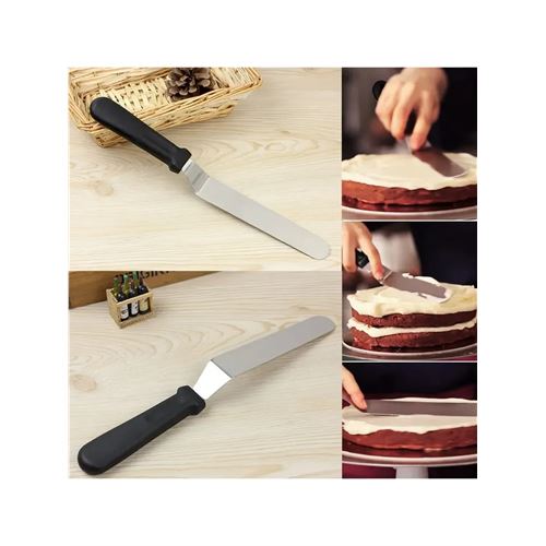 TransForMacion Pasta Spatulası Profesyonel 304 Paslanmaz Çelik 27 Cm 721739