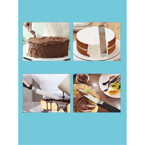 TransForMacion Pasta Spatulası Profesyonel 304 Paslanmaz Çelik 27 Cm 721739