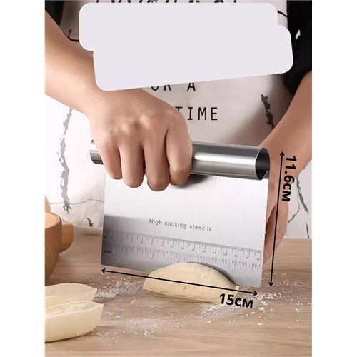 Transformacion Pasta Spatulası - Profesyonel Hamur Sıyırıcı - Ölçü Cetvelli Pasta Hamur Spatulası 721743