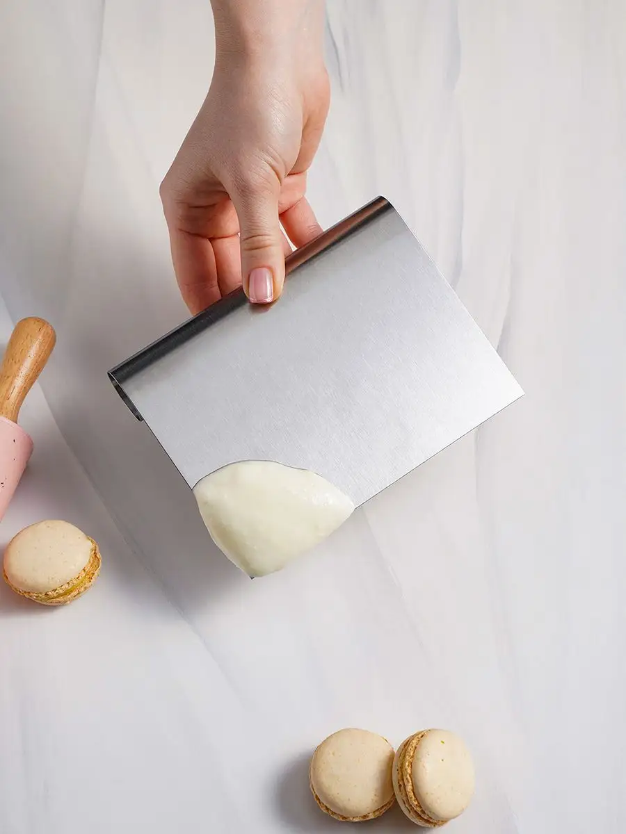 Pasta Spatulası - Profesyonel Hamur Sıyırıcı - Ölçü Cetvelli Pasta Hamur Spatulası 721743