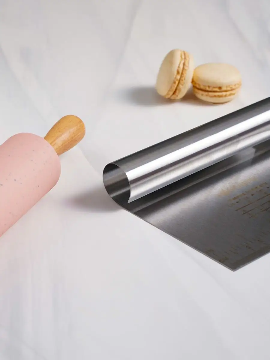 Pasta Spatulası - Profesyonel Hamur Sıyırıcı - Ölçü Cetvelli Pasta Hamur Spatulası 721743