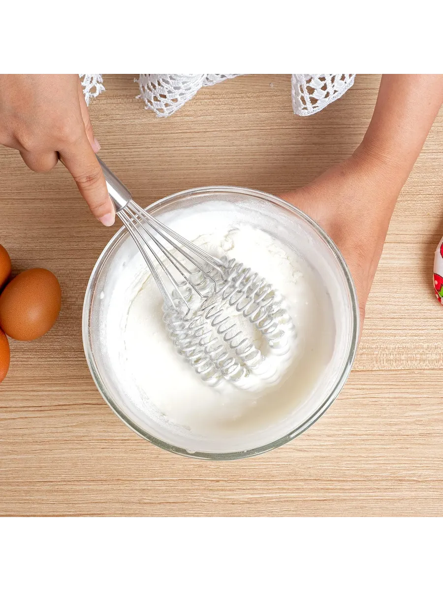 Helezon Yaylı Çırpıcı 304 Paslanmaz Çelik Makarna Çırpıcı Çırpma Teli 721749