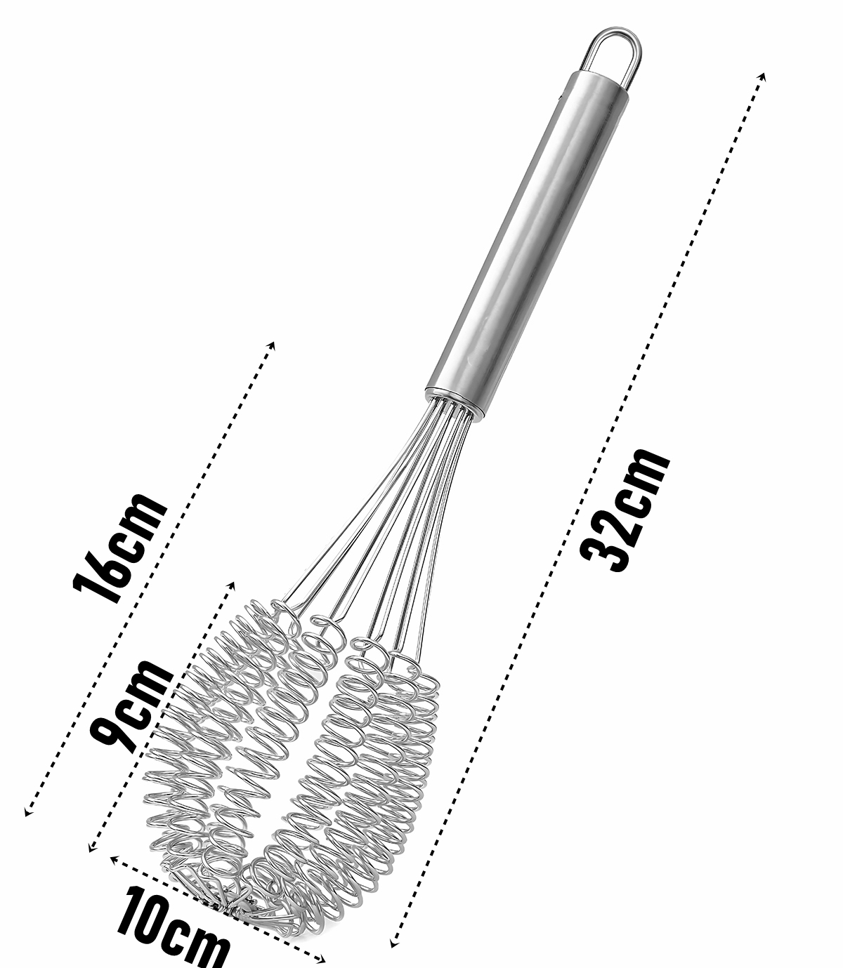 Helezon Yaylı Çırpıcı 304 Paslanmaz Çelik Makarna Çırpıcı Çırpma Teli 721749