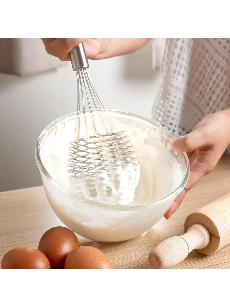 Helezon Yaylı Çırpıcı 304 Paslanmaz Çelik Makarna Çırpıcı Çırpma Teli 721749