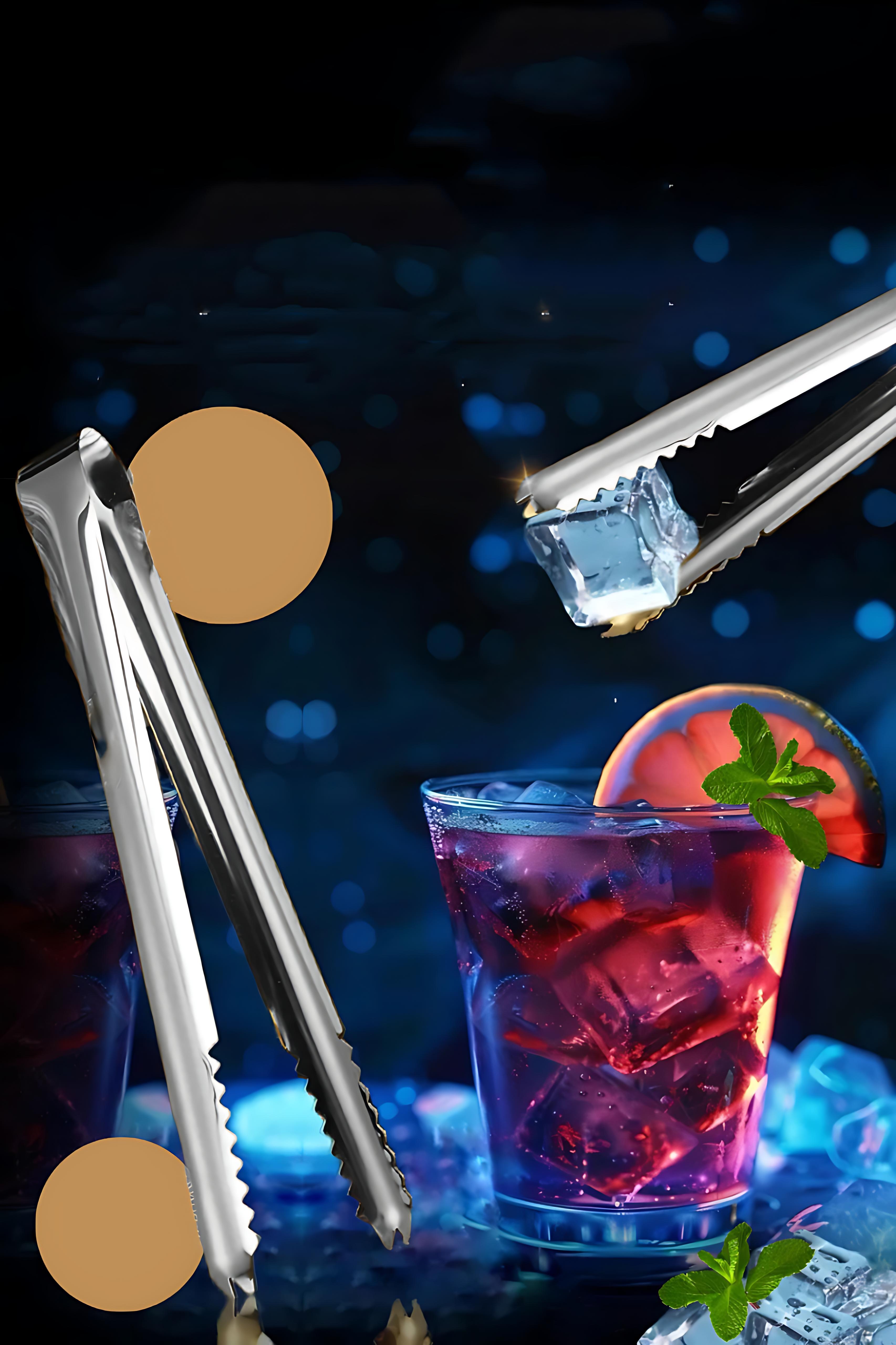 Buz Maşası - Şeker Limon Maşası Kokteyl Servis Maşası 2li PAKET 304 Paslanmaz Çelik 721752