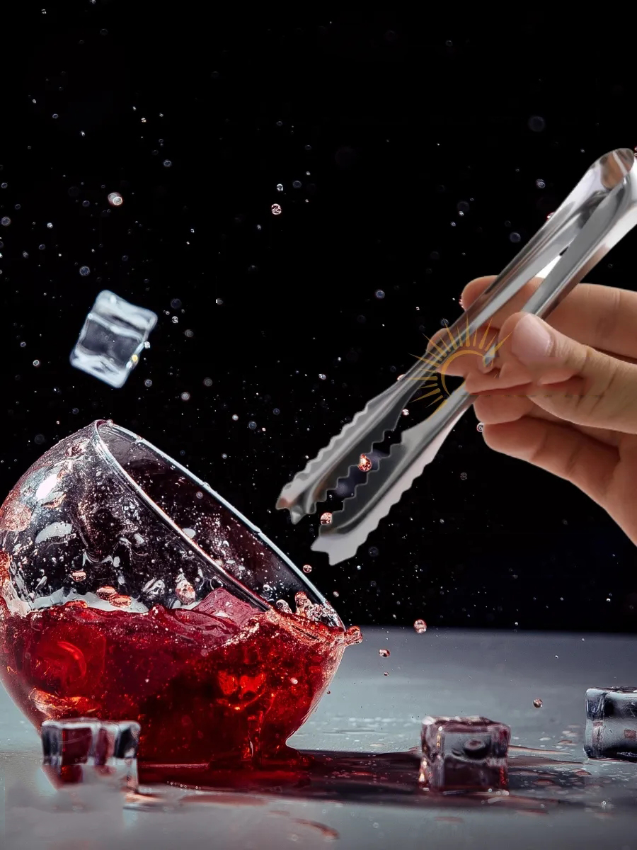 Buz Maşası - Şeker Limon Maşası Kokteyl Servis Maşası 2li PAKET 304 Paslanmaz Çelik 721752