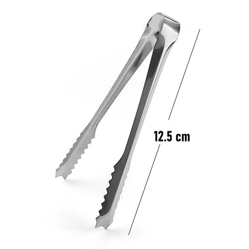TransForMacion Mini 12.5 cm Buz Maşası - Şeker Limon Maşası Kokteyl Servis Maşası 5 li PAKET 304 Paslanmaz Çelik 721753