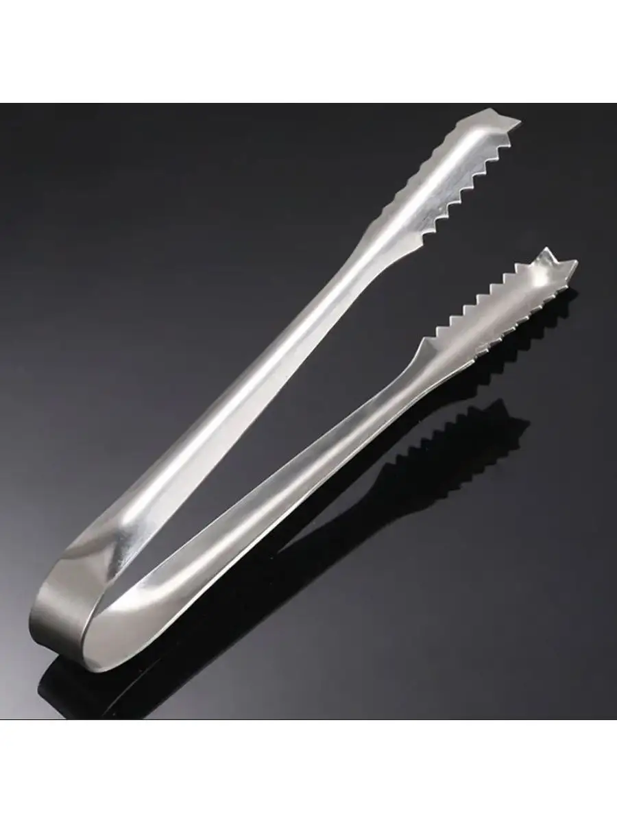 Mini 12.5 cm Buz Maşası - Şeker Limon Maşası Kokteyl Servis Maşası 5 li PAKET 304 Paslanmaz Çelik 721753