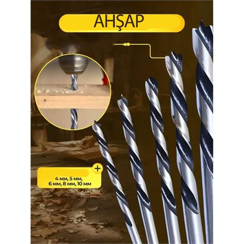 Transformacion Matkap Ucu Seti- Beton Metal Ahşap Matkap Ucu Drill Bits Set 16 lı SET 721728