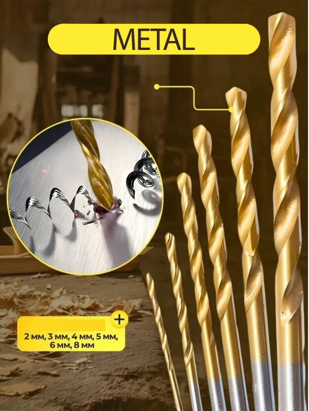 Matkap Ucu Seti- Beton Metal Ahşap Matkap Ucu Drill Bits Set 16 lı SET 721728