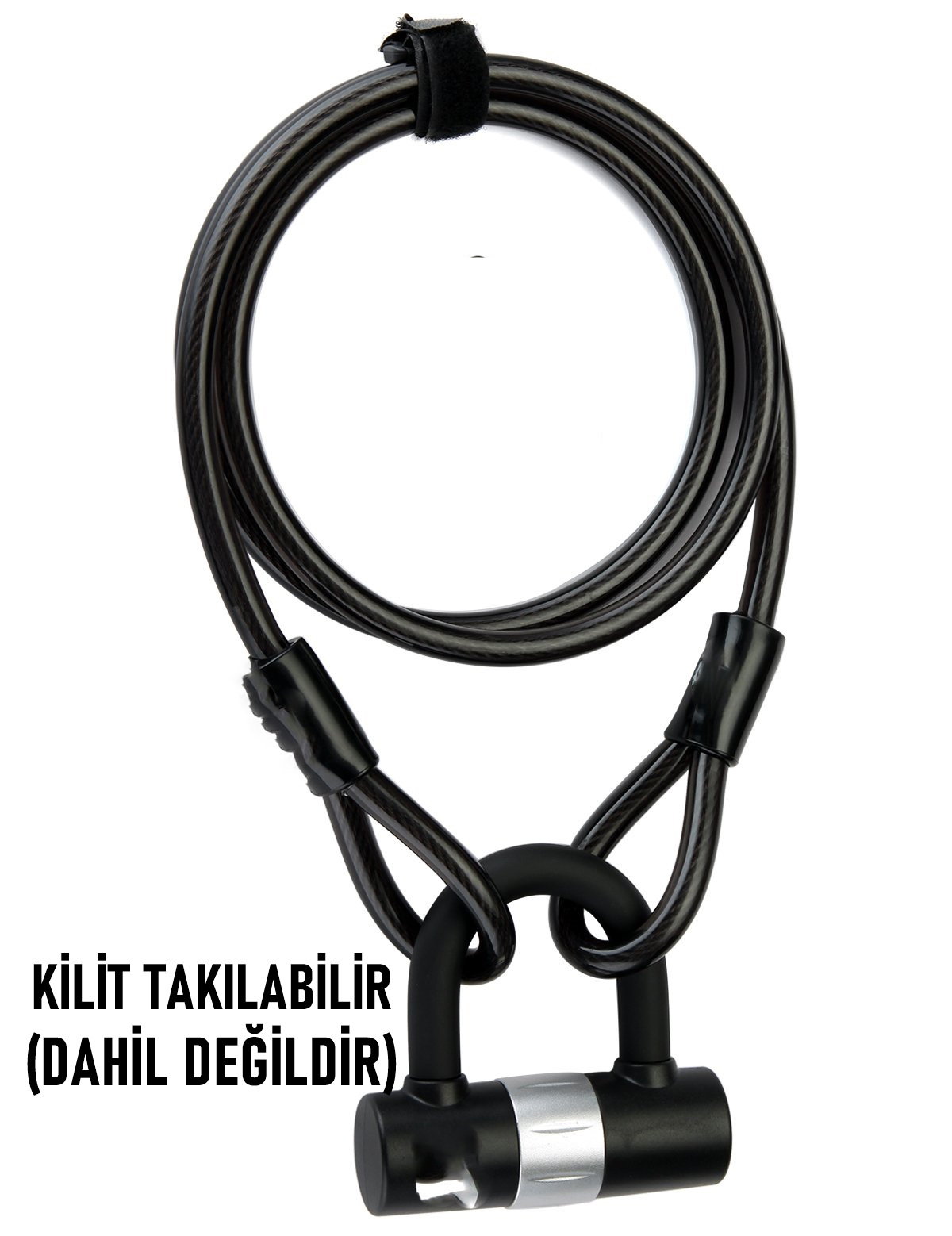 Transformacion Çelik Örgü Kablo Kilit 12mm 120 cm Bisiklet Kilidi Motosiklet Kilidi Eşya Garaj Kilidi 721730