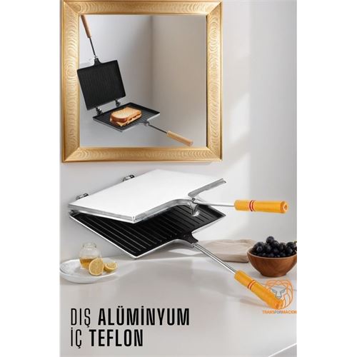 Modacar Teflon Tost Makinesi Alüminyum+Teflon 
