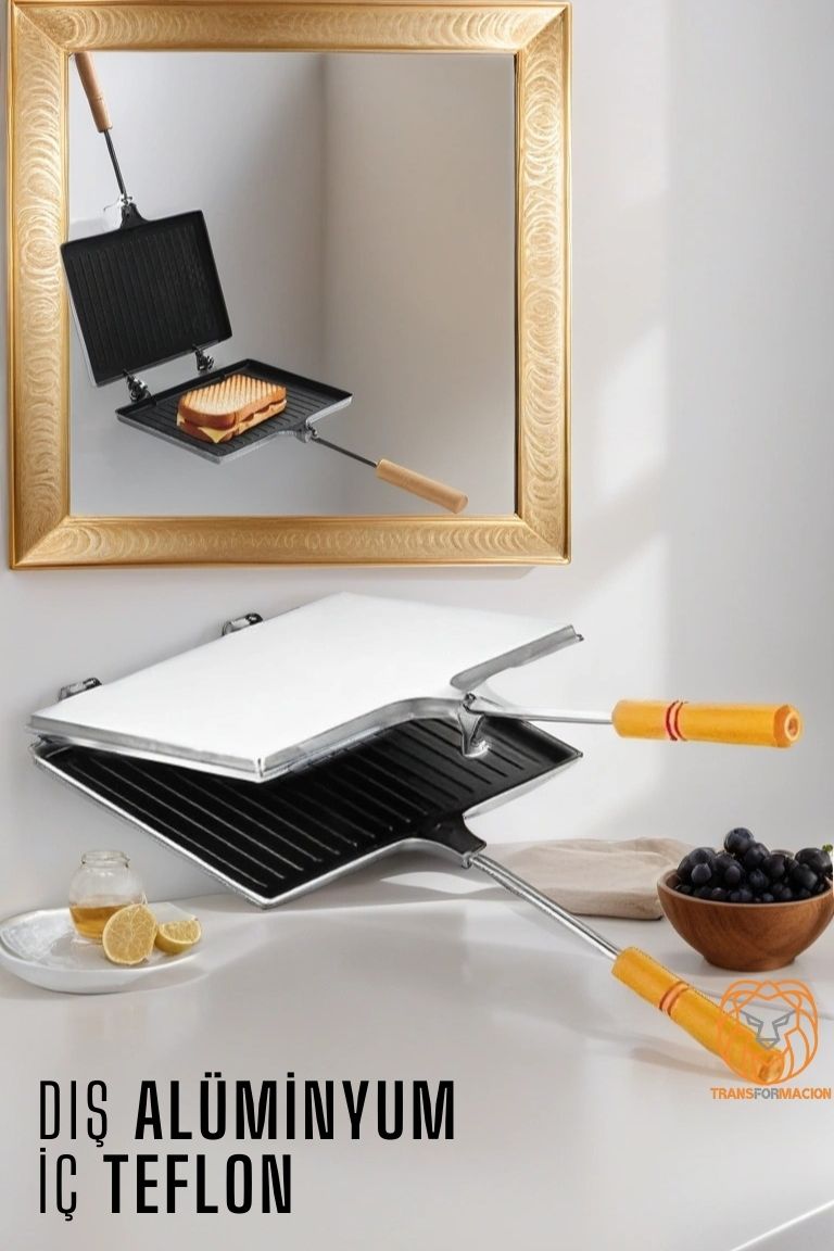 Modacar Teflon Tost Makinesi Alüminyum+Teflon