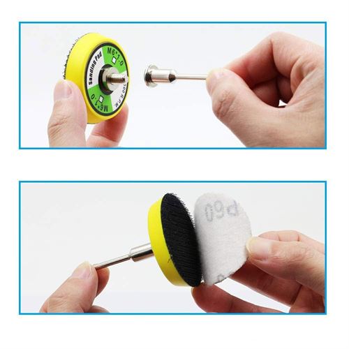 Transformacion Pimli Mini Cırt Zımpara Taban Seti Gravür Ve Matkap Uyumlu 5 cm 60 Adet Zımparalı Set 721757