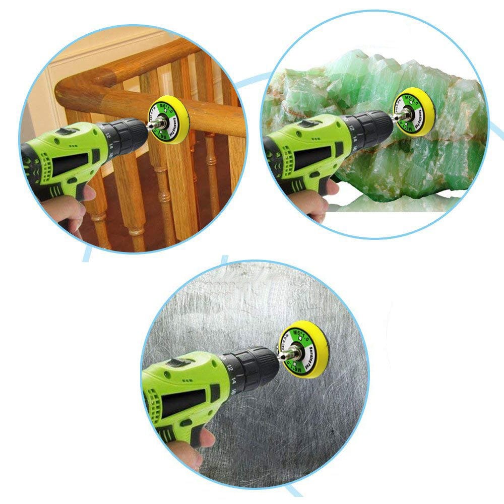 Pimli Mini Cırt Zımpara Taban Seti Gravür Ve Matkap Uyumlu 5 cm 60 Adet Zımparalı Set 721757