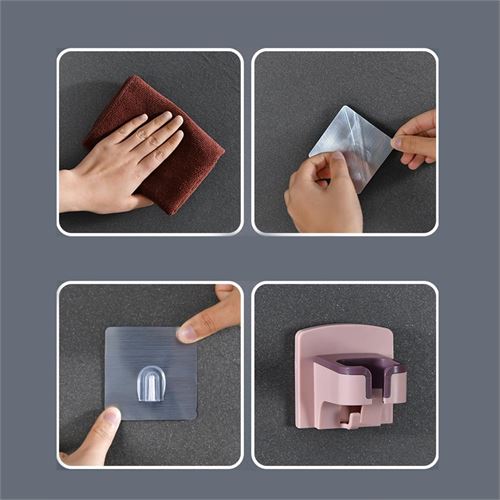 TransForMacion Saç Kurutma Makinesi Tutucu Pratik Yapışma PEMBE 721760