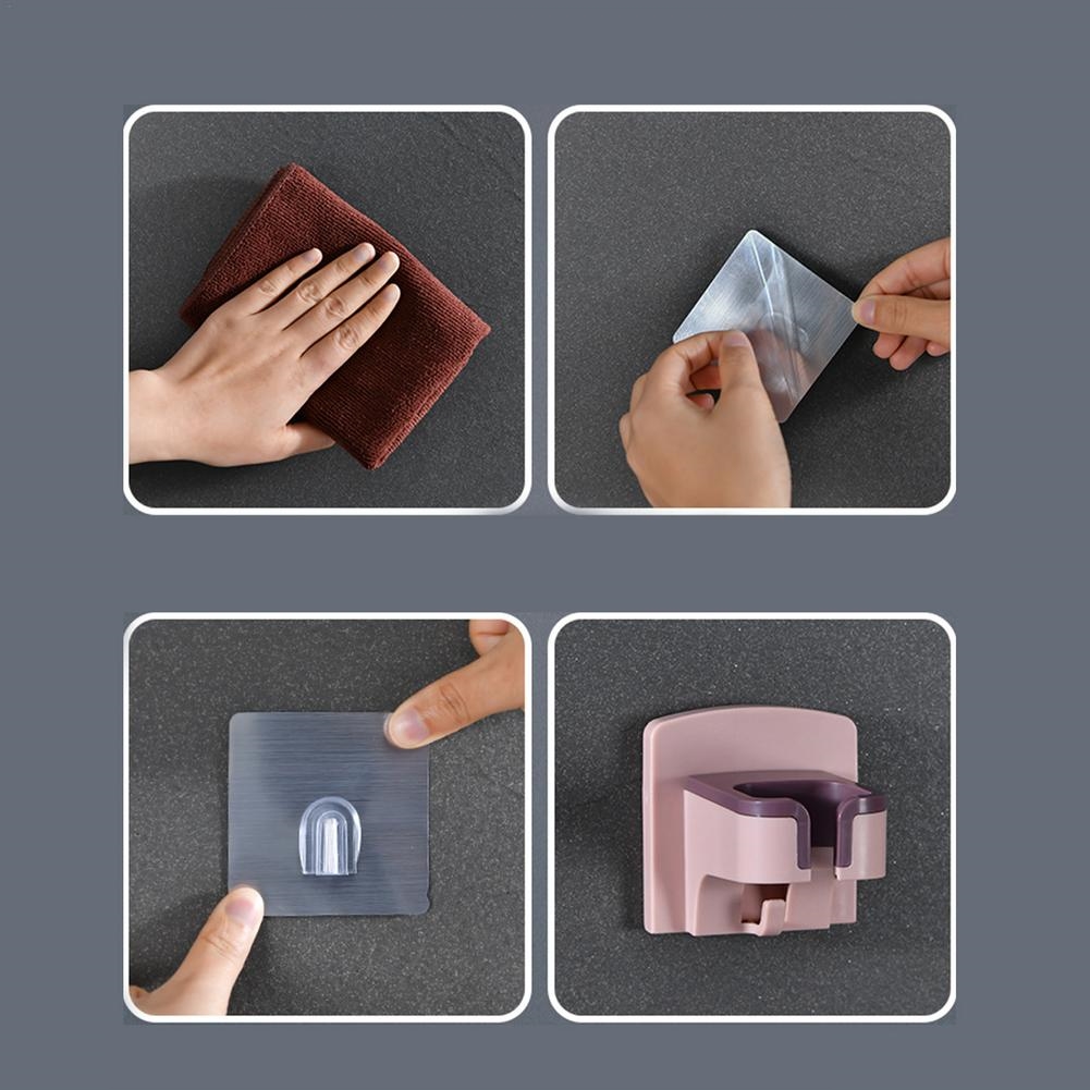 Saç Kurutma Makinesi Tutucu Pratik Yapışma PEMBE 721760