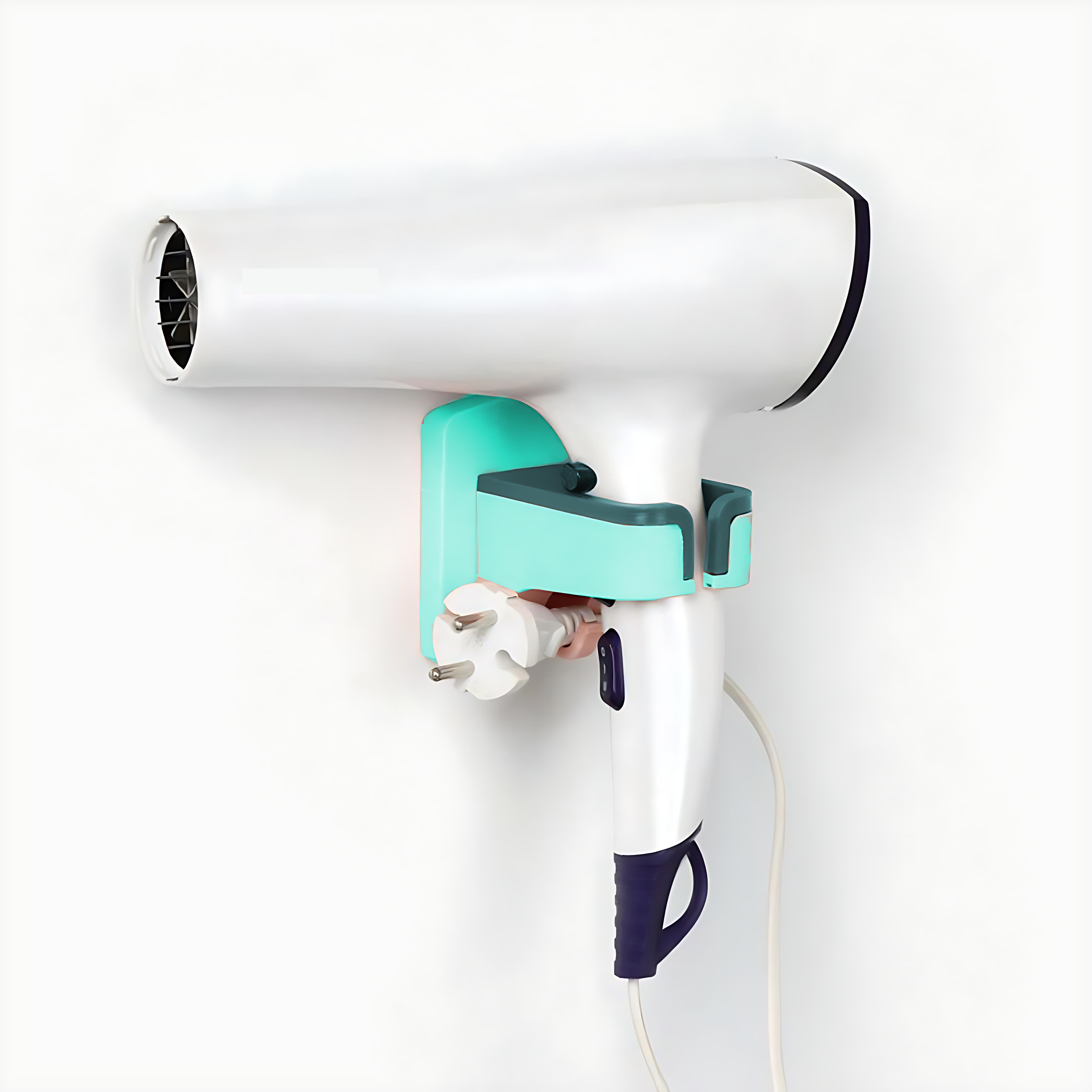 Saç Kurutma Makinesi Tutucu Pratik Yapışma MAVİ 721761