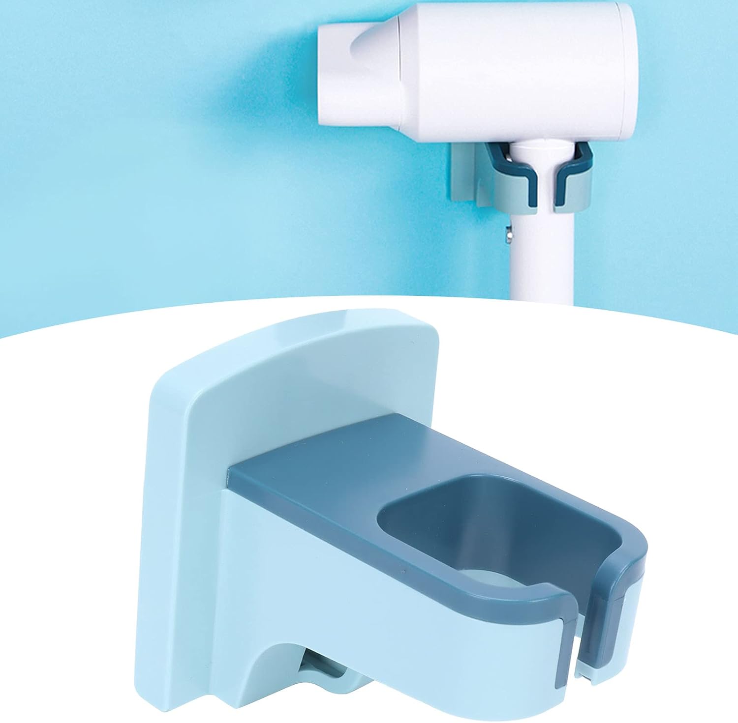 Saç Kurutma Makinesi Tutucu Pratik Yapışma MAVİ 721761