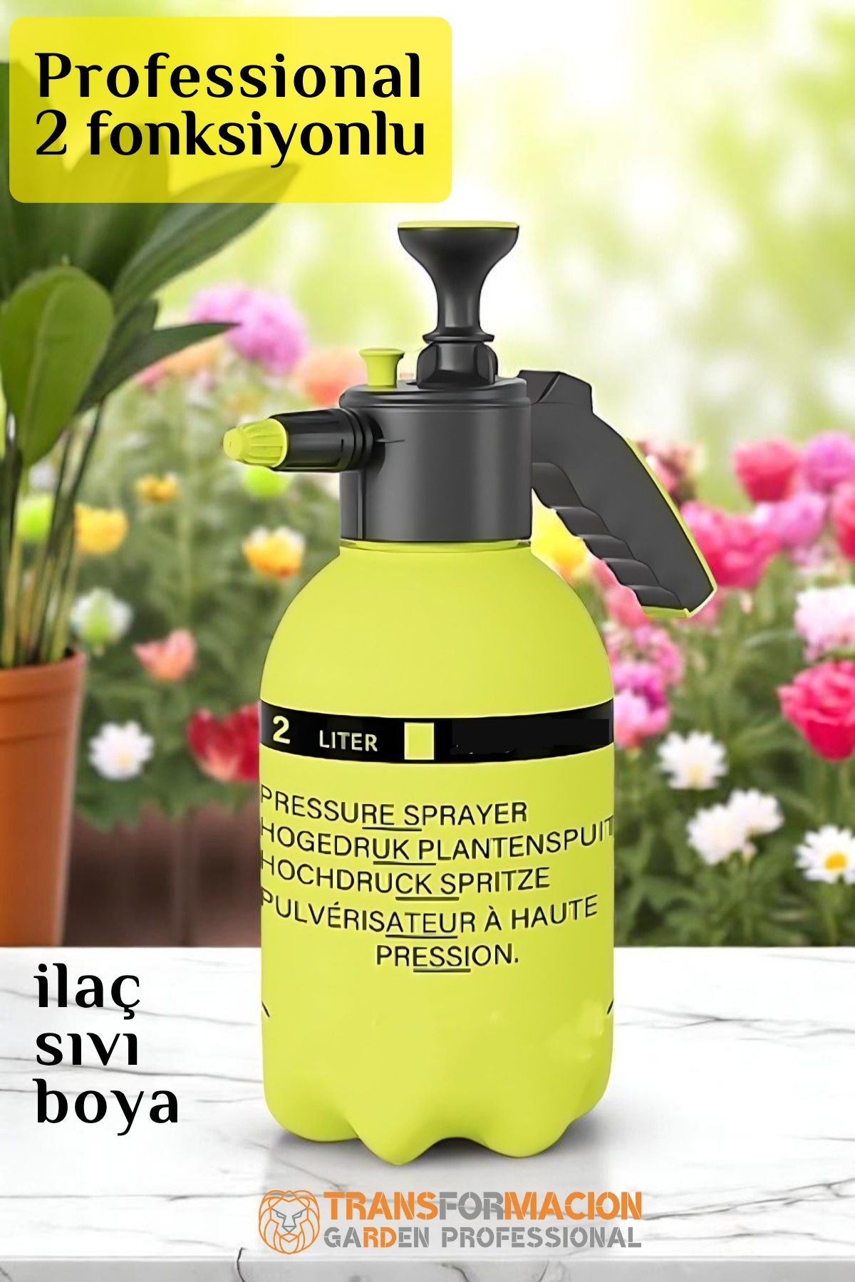 TransForMacion Çiçek Bitki Sulama Basınçlı Püskürtme Pompası - El Pompası 721763