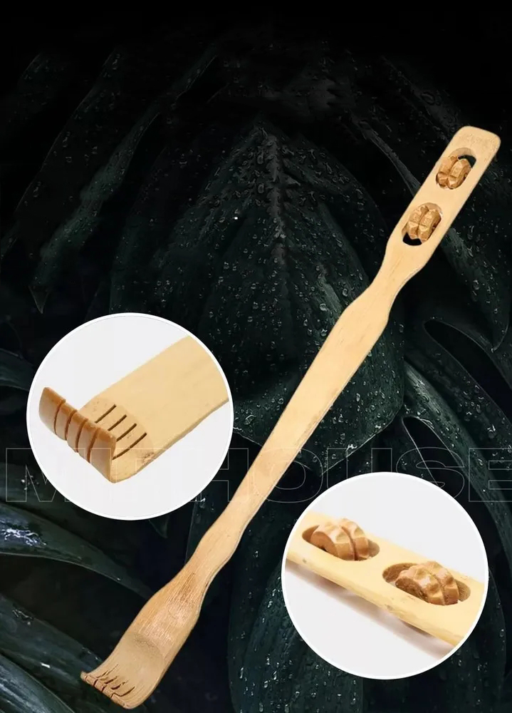 Masajlı Sırt Kaşıma Aparatı - Bambu Sırt Kaşıyıcı 2 li set 721765