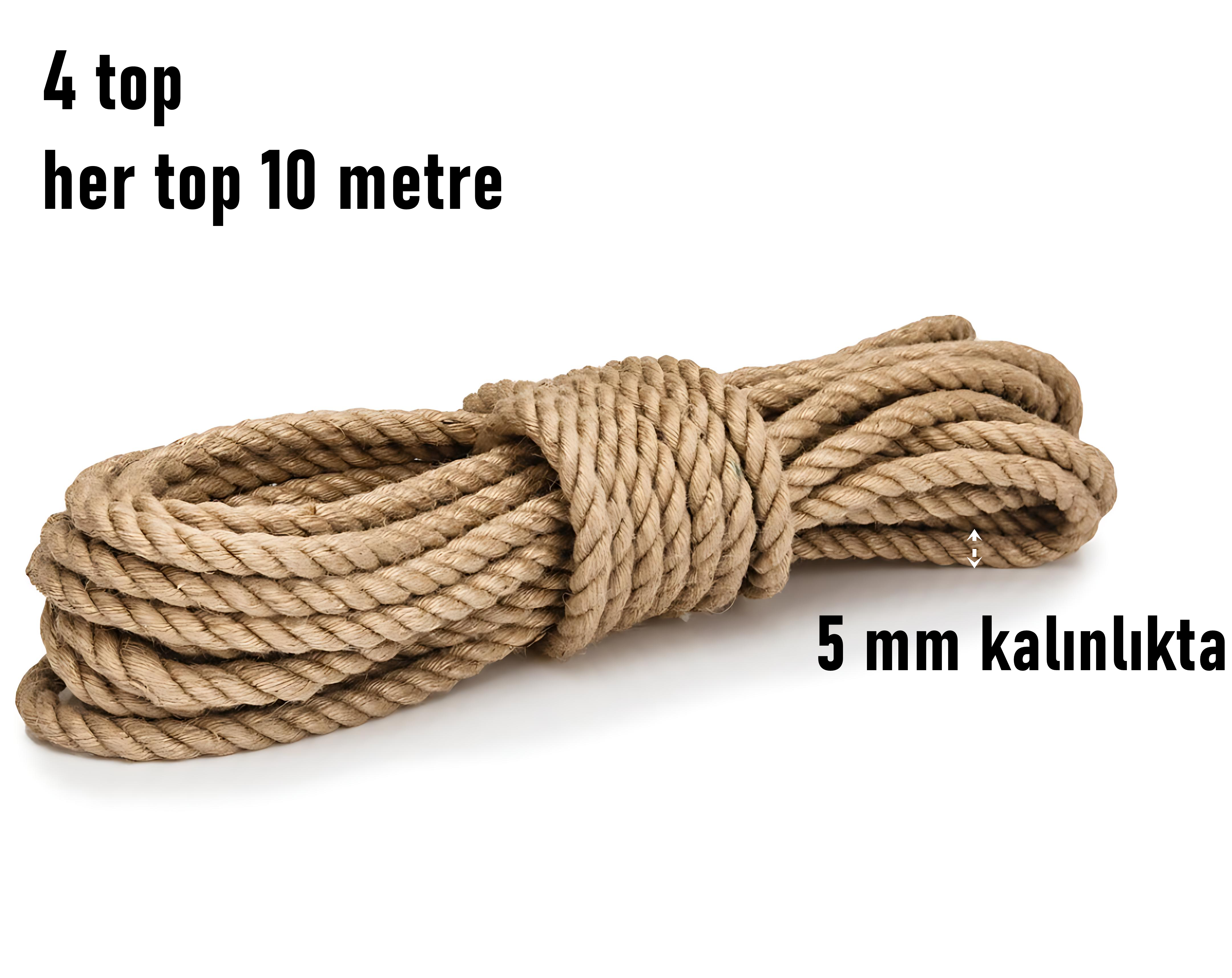 Çok Amaçlı Kalın İp Hamak İpi - Çamaşır İpi Salıncak İpi Atlama İpi 40 Metre 721767