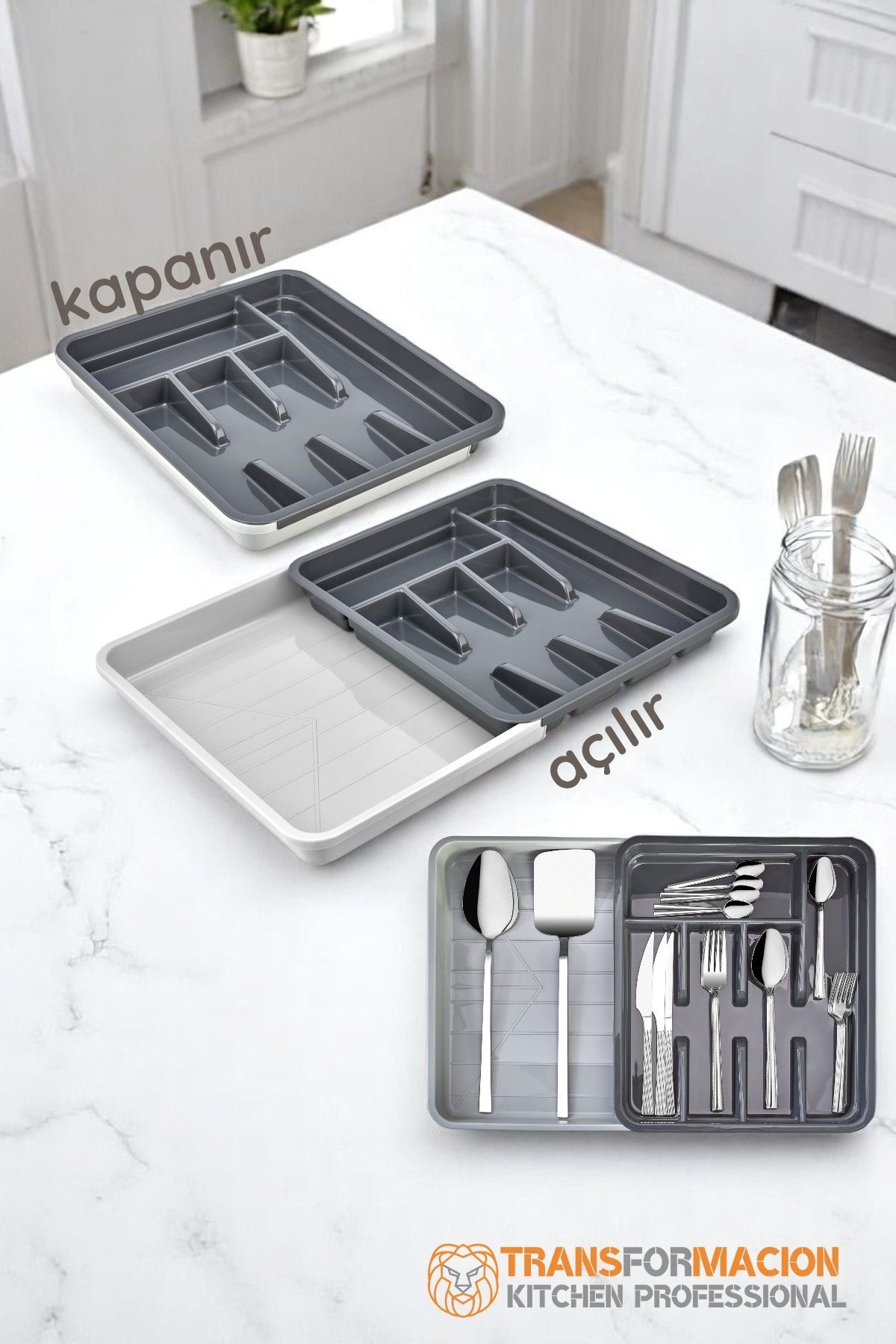 Uzayabilen Ayarlı Çekmece Içi Kaşıklık FlexForm 721771