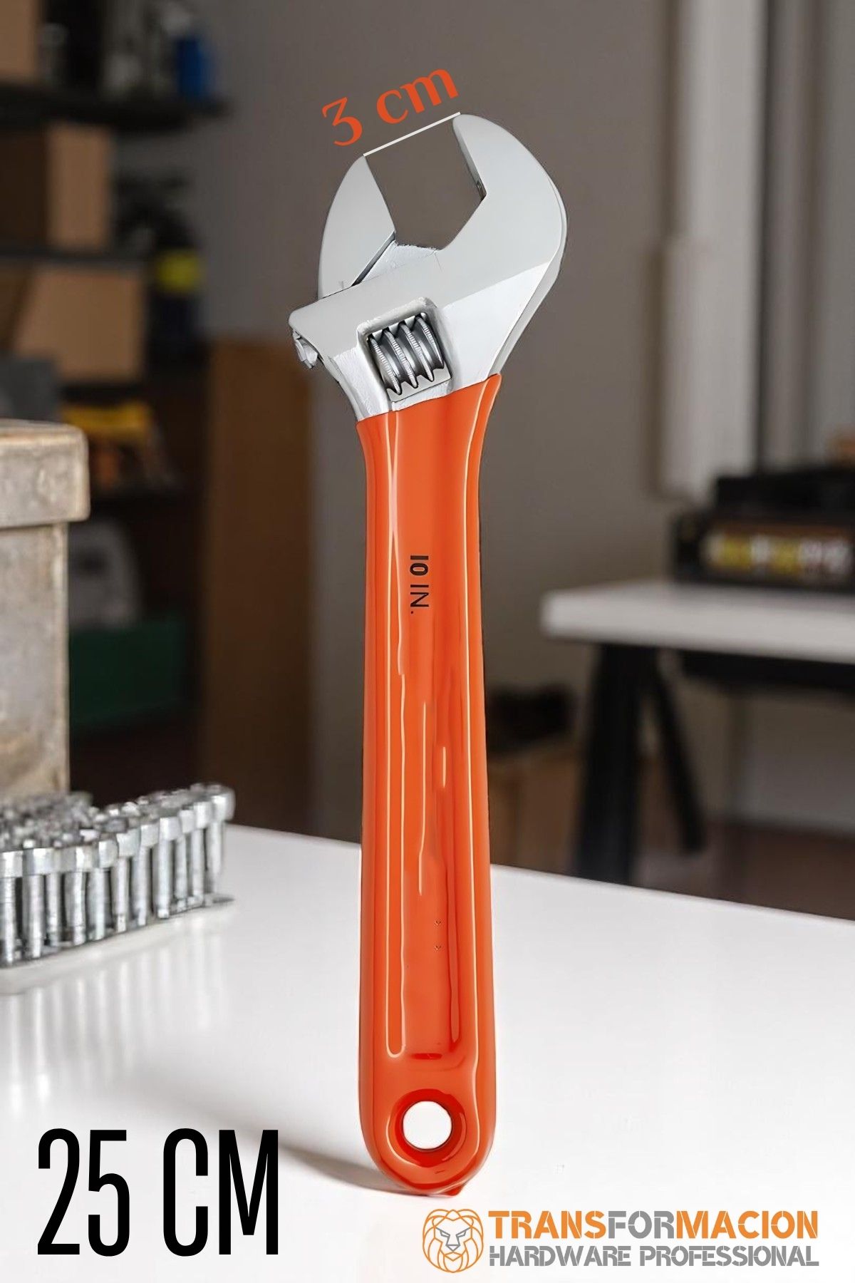 3 cm Ağız Kurbağacık - İngiliz Anahtarı 10 İnç 25 cm 721778