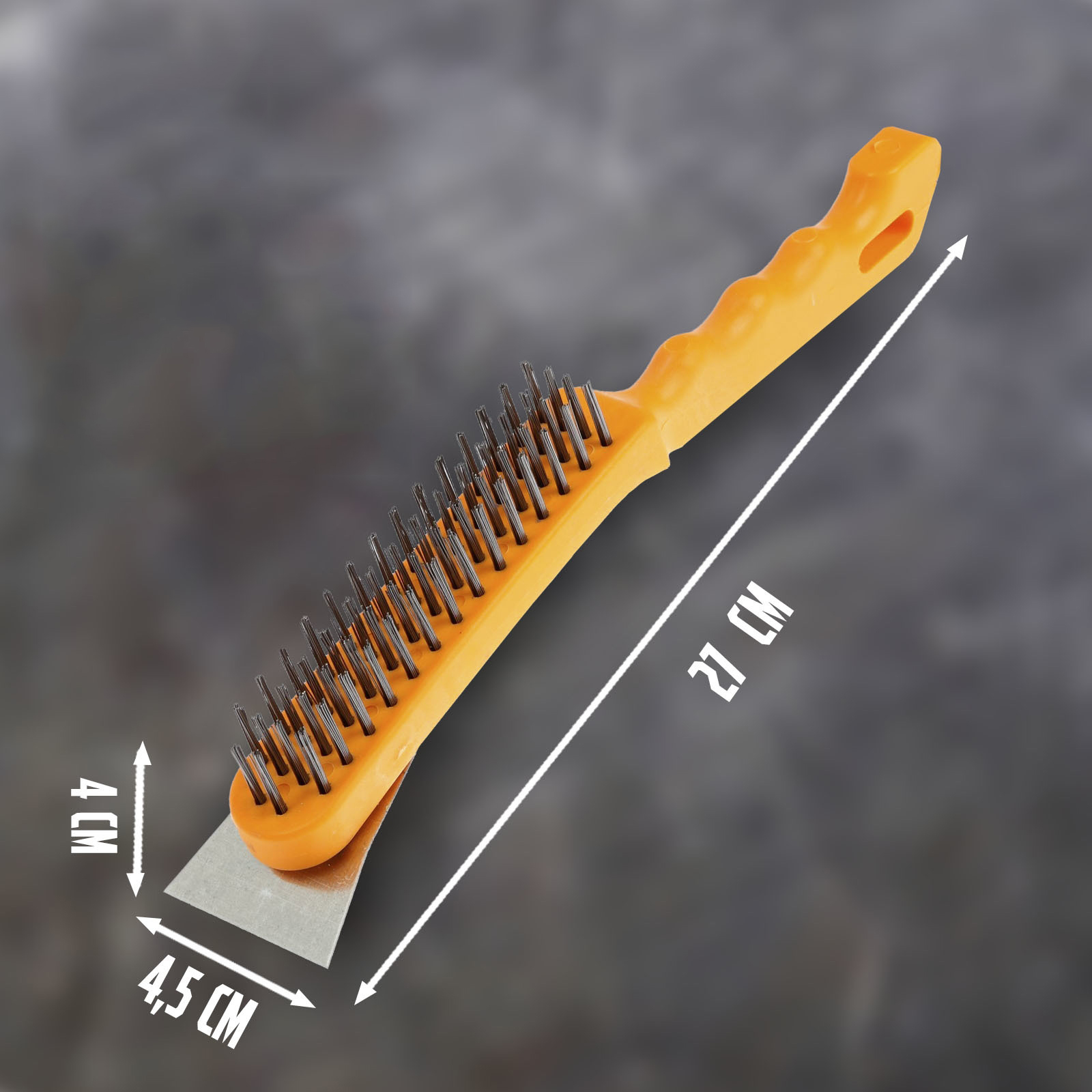 Metal Spatulalı Tel Fırça  - Kazıma Fırçası 721783