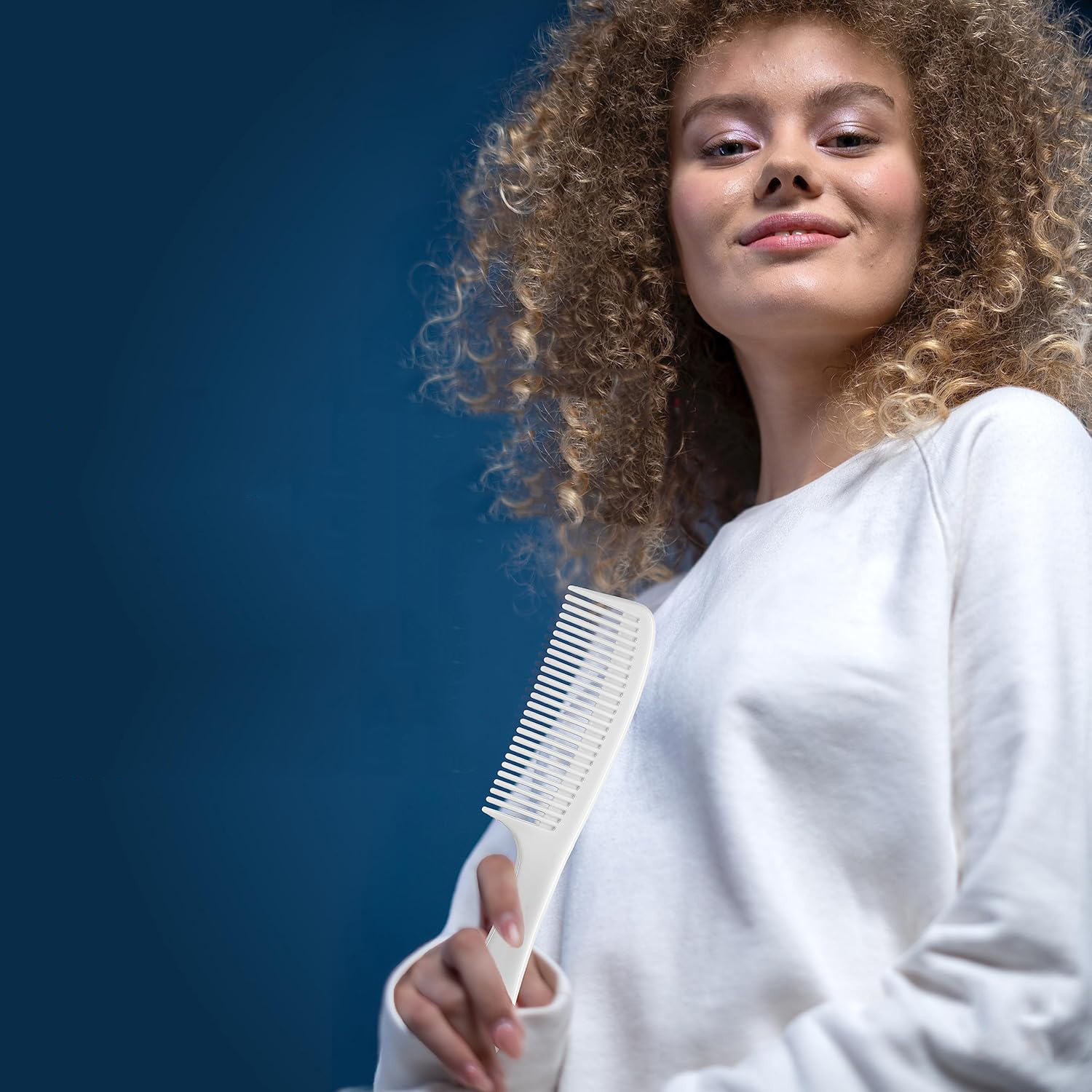 Dolaşık Saç Açıcı Tarak - Şampuan Saç Boyası Tarağı - Geniş Dişli Saç Kesim Tarağı Profesyonel 721784 