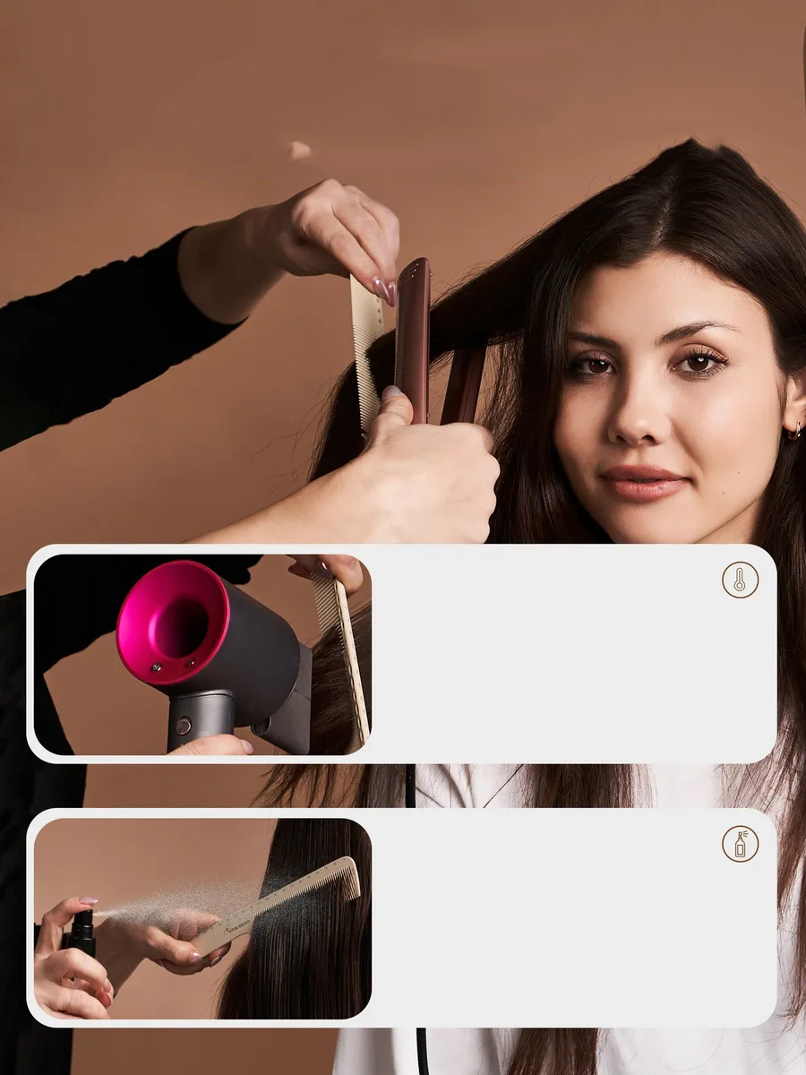 Cetvelli Saç Kesim Tarağı - Berber Kuaför Saç Kesim Tarağı Profesyonel 721785