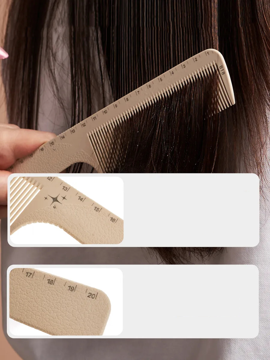 Cetvelli Saç Kesim Tarağı - Berber Kuaför Saç Kesim Tarağı Profesyonel 721785