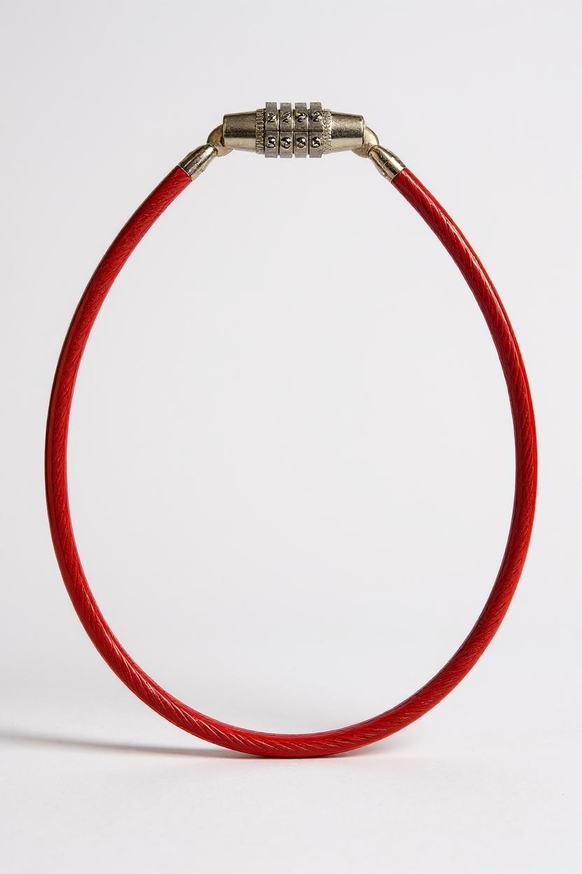 Şifreli Bisiklet Kilidi - 4 Kademe Şifreli Kablo Kilit - 50 cm Bavul Kilidi  721802