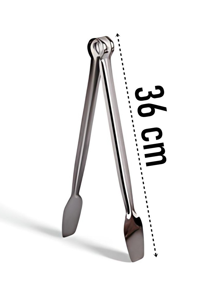 Mutfak Maşası - Mangal Barbekü Maşası - Izgara Maşası Tava Maşası Çelik 36 Cm 721806