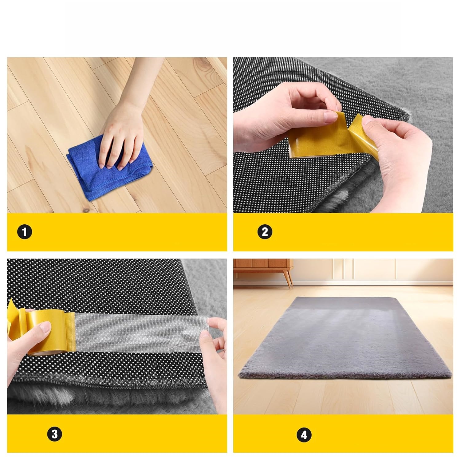 Halı Kaydırmaz - Halı Kilim Yolluk Kayma Önleyici Yapışkan 16 lı SET 721814