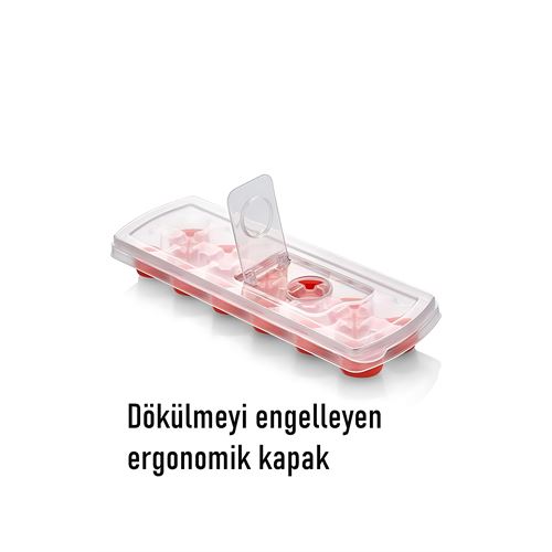 TransForMacion Buz Kalıbı - Bas-Bırak Kapaklı Silikon Buz Kalıbı 4 lü SET 721815