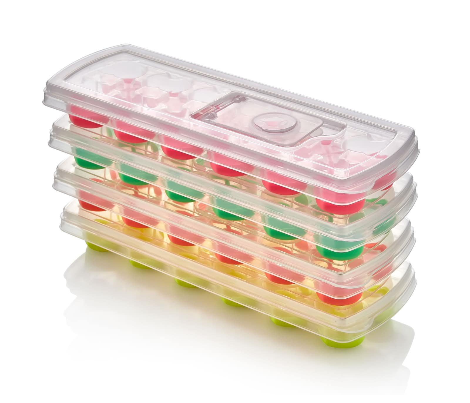 Buz Kalıbı - Bas-Bırak Kapaklı Silikon Buz Kalıbı 4 lü SET 721815