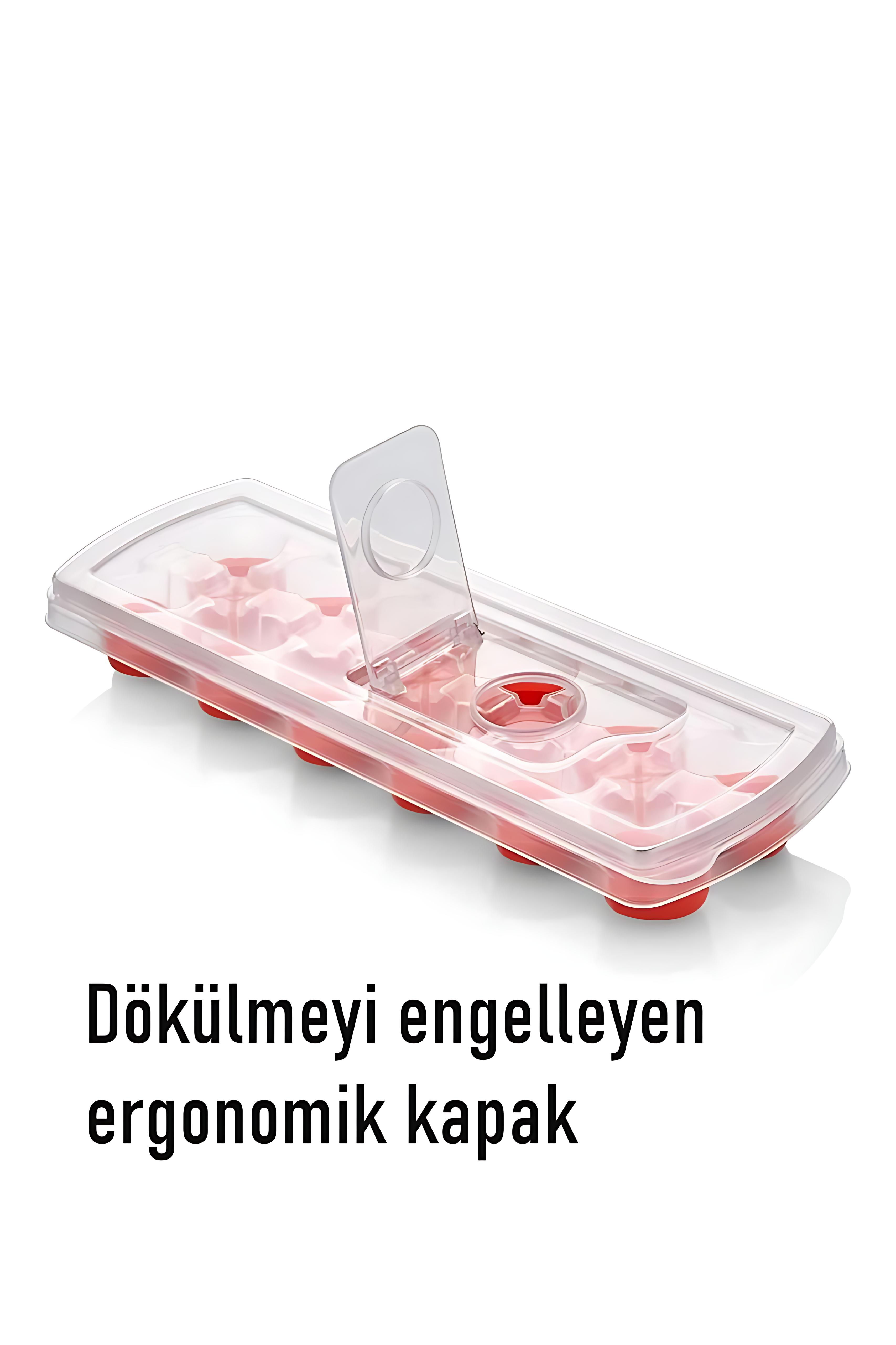 Buz Kalıbı - Bas-Bırak Kapaklı Silikon Buz Kalıbı 4 lü SET 721815