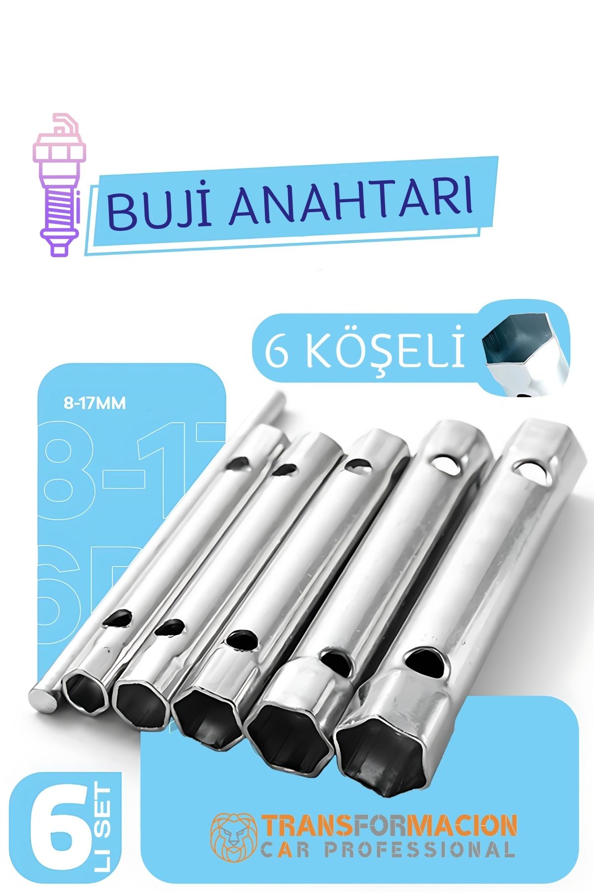 Buji Sökme Takma Anahtarı - Torklu 5 Ebat Buji Anahtarı 