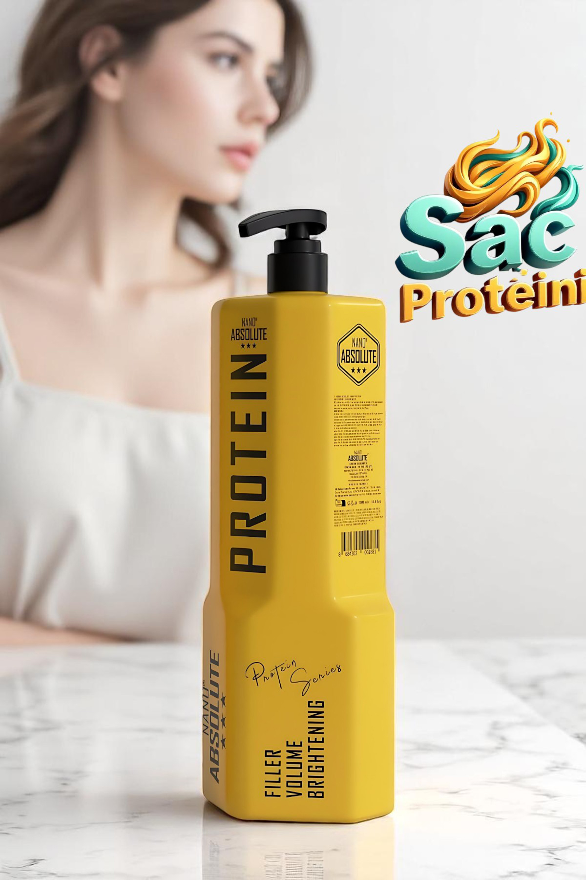 Saç Proteini - Nano Saf Protein 1 litre 