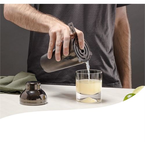 Transformacion Shaker Kokteyl Set - 10 Parça 750 ML Shaker Coctail Set  Bambu Standlı 721818