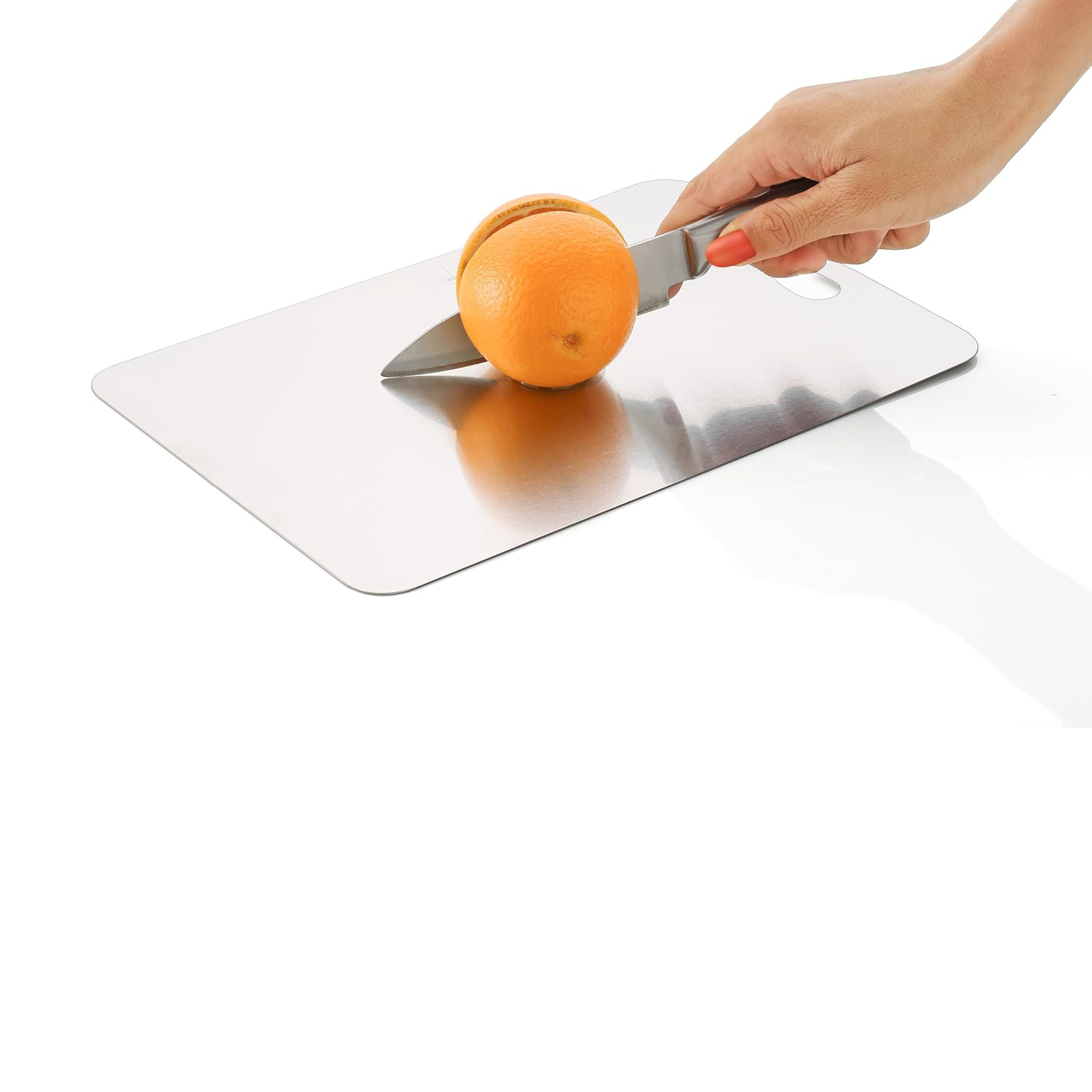 Kesim Tahtası - Profesyonel 304 Paslanmaz Çelik Doğrama Tahtası 35x25 CM 721819