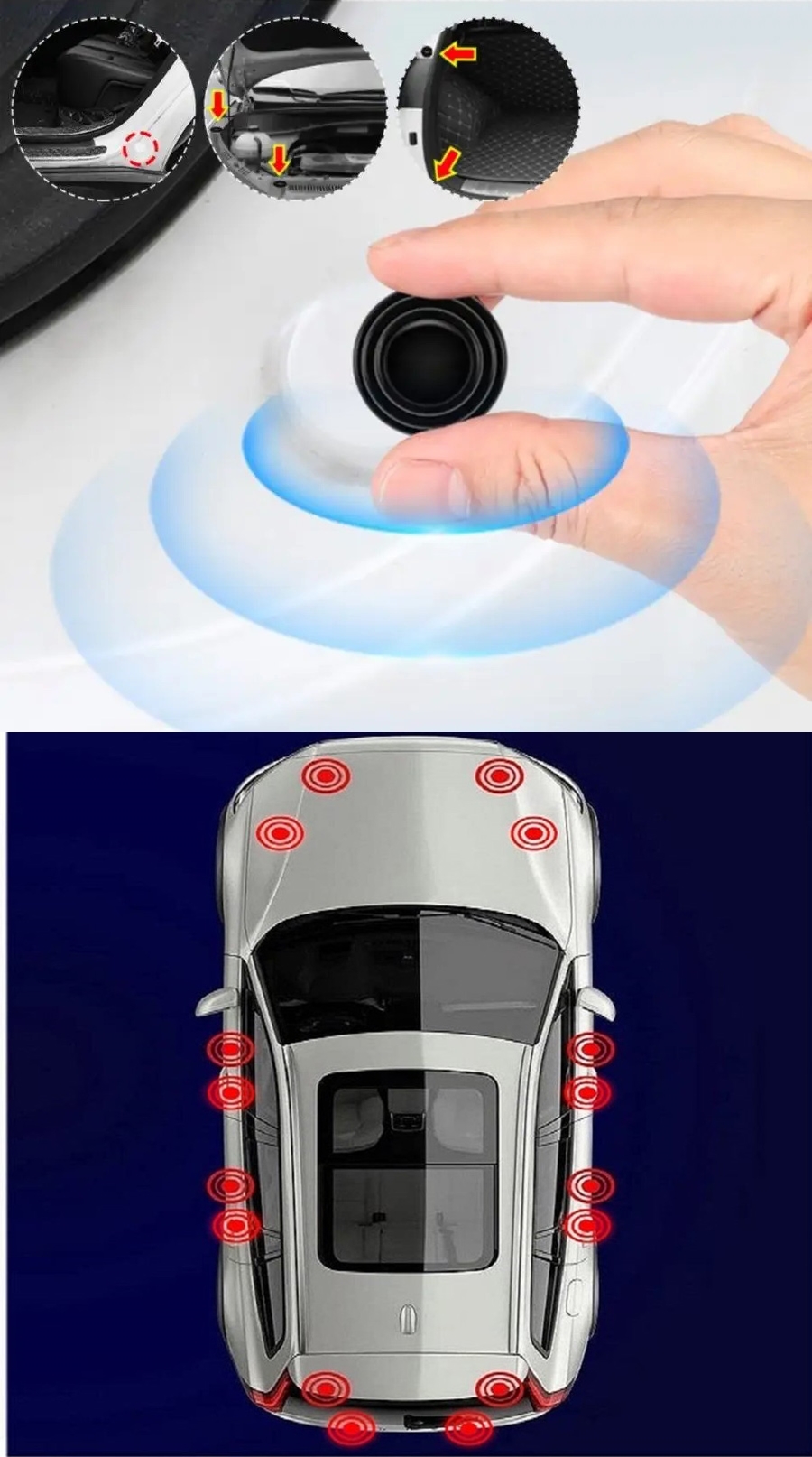 Ses Emici Kauçuk Conta Kapı Bagaj Kaput Titreşim Kesici 40 LI SET 721825