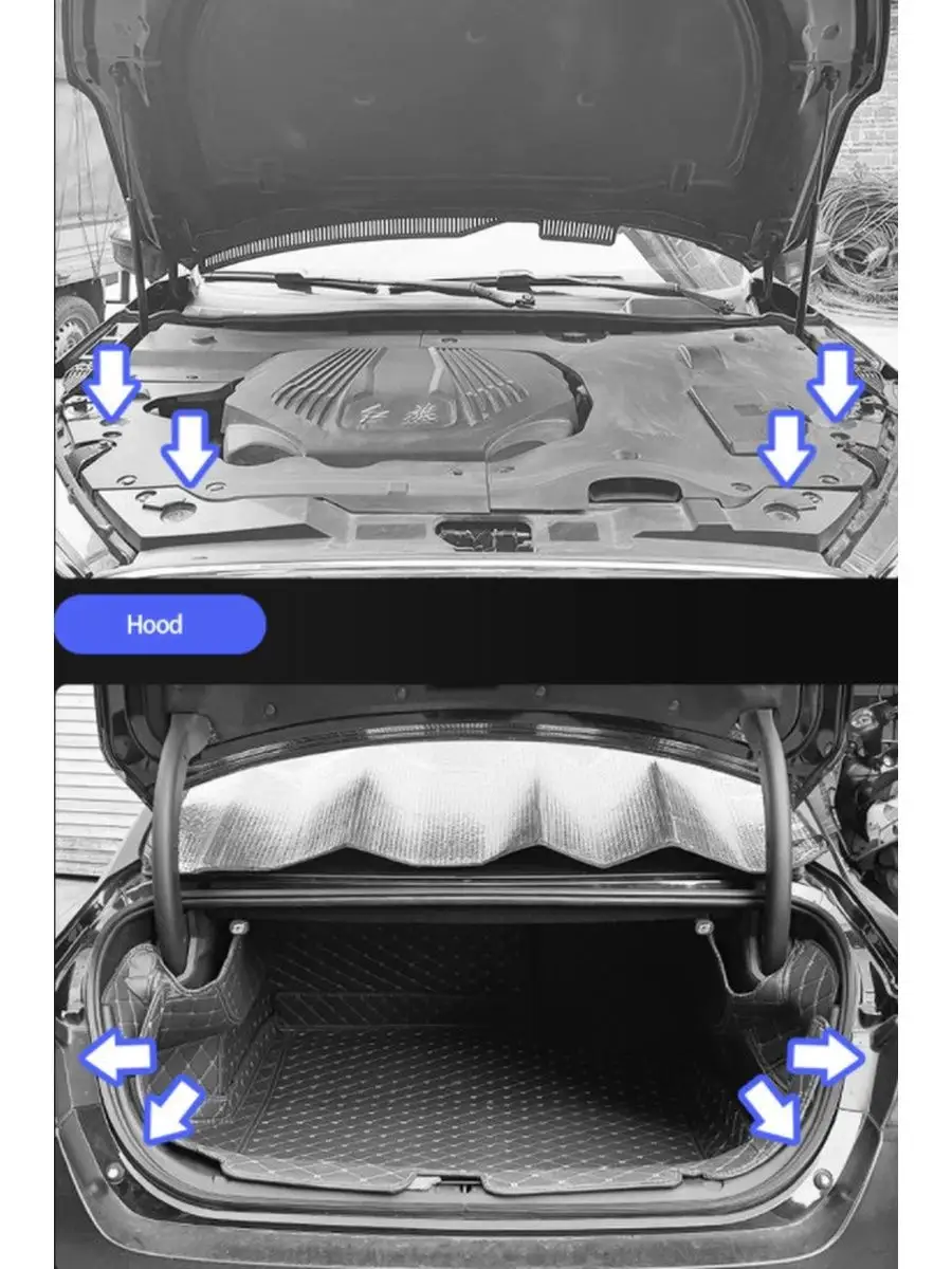 Ses Emici Kauçuk Conta Kapı Bagaj Kaput Titreşim Kesici 40 LI SET 721825